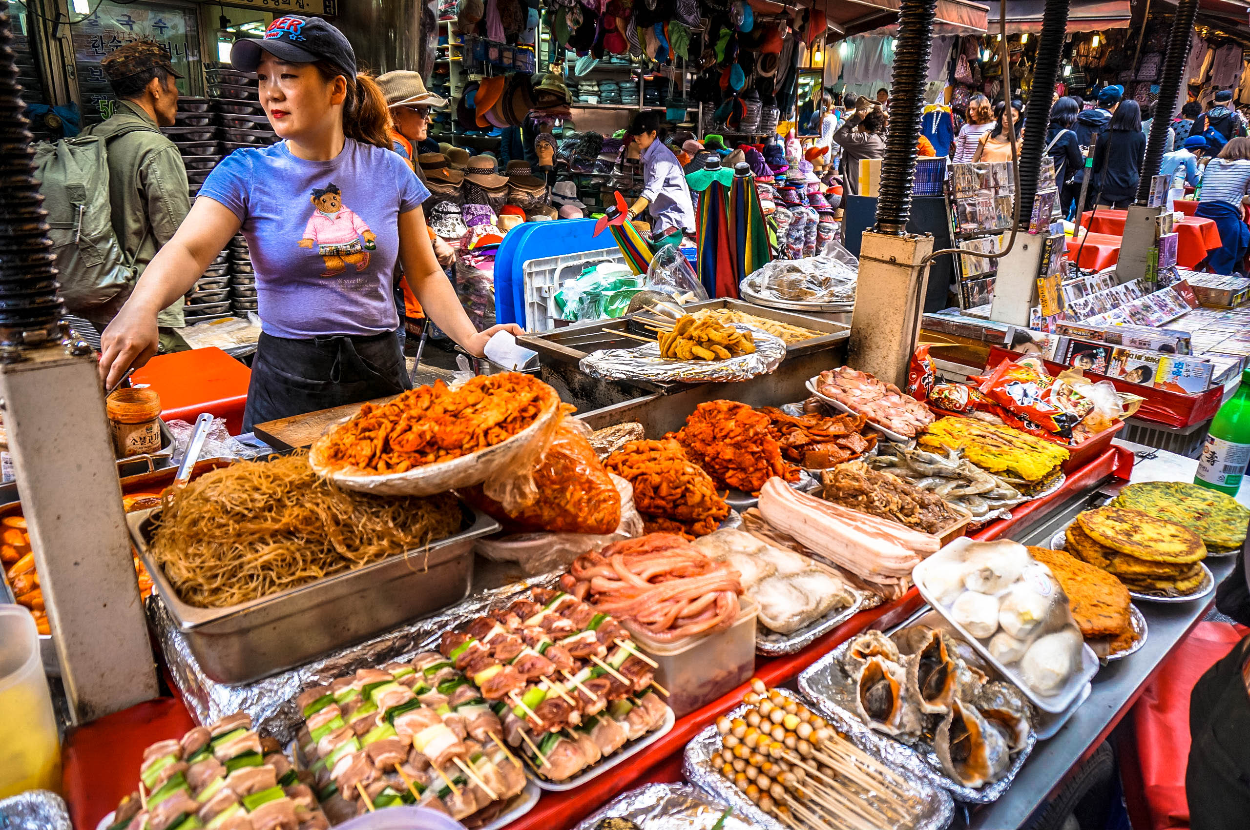 Exploring Through The Korean Street Market Onwards And Upwards